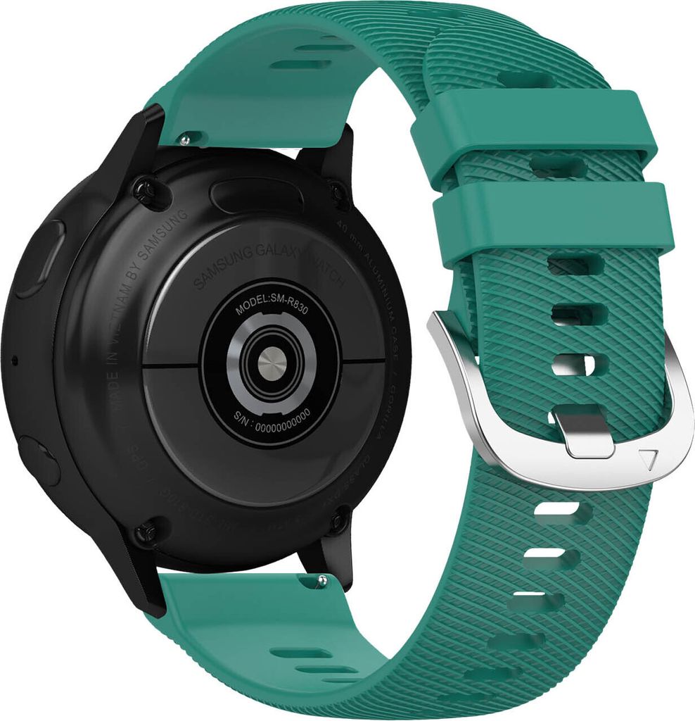 Armband für Samsung Galaxy Watch Active 2 40mm Silikon Dunkelgrün