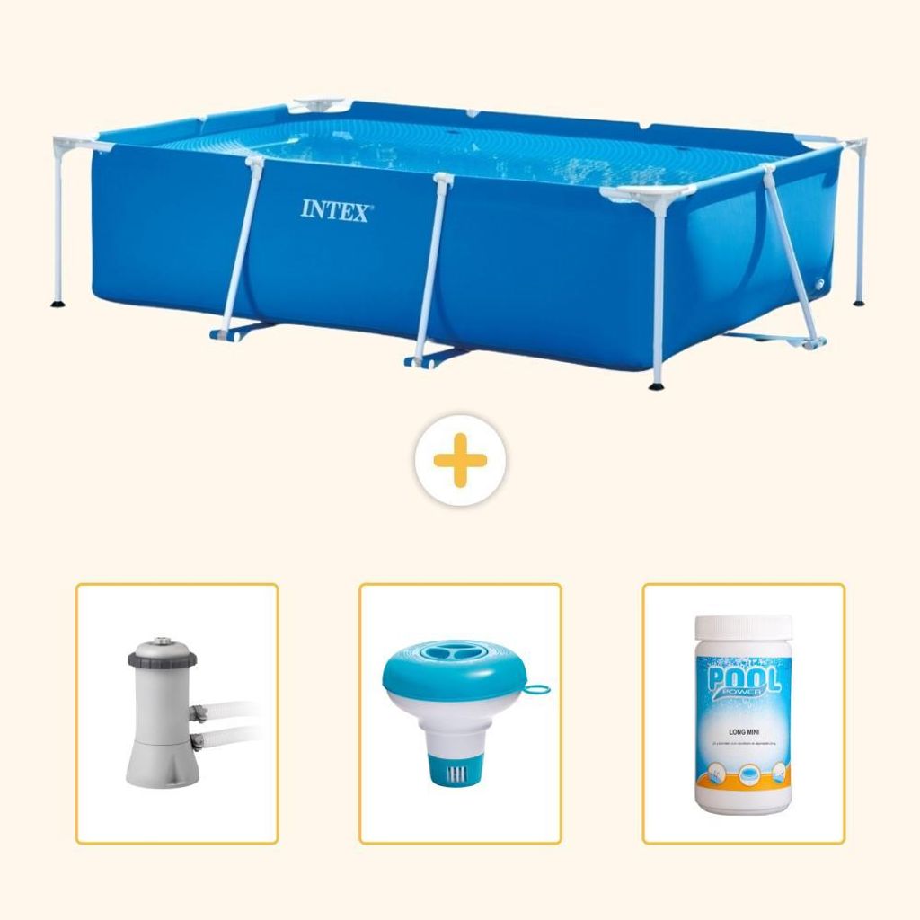 Rechteckiger Frame Pool - 300x200x75 cm - 4-teilig SCB77 Produktbild 
