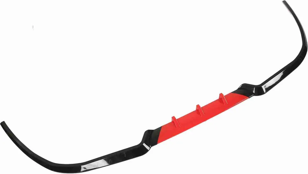 Splitter de Pare-chocs Avant Universel Rouge pour A3 A4 A6 - Kit 3 Pièces