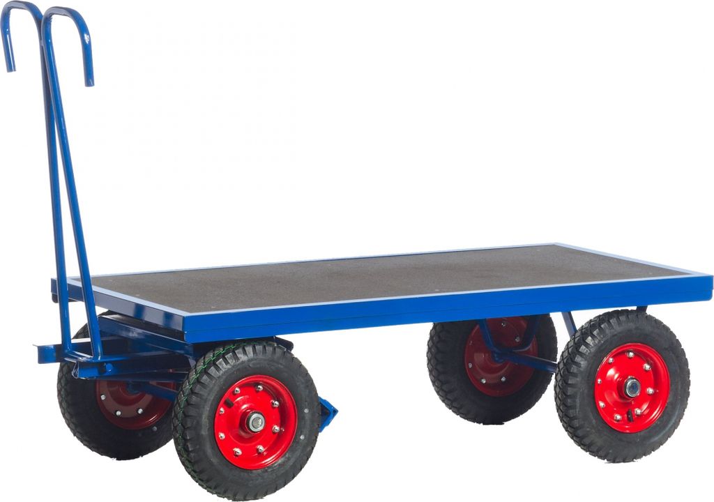 Rollcart Handpritschenwagen ohne Bordwände, Typ:Luftbereifung, Ladefläche:2500x1250 mm