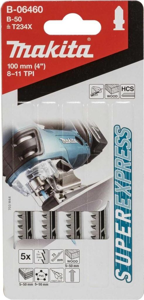 Makita B-06460 Lama per seghetto alternativo B-50 legno 5 Immagine del prodotto 