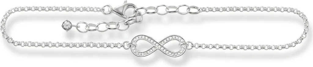 Bijou de pied pour l'été en argent 925 blanc ajustable 22-27 cm