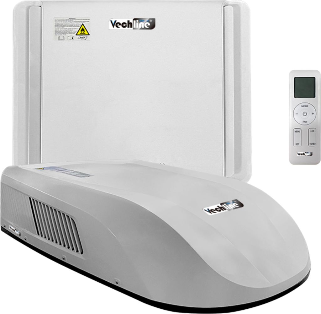 Vechline kompakt Klimaanlage 3500W Dachklimaanlage 40x40 Softstart 37 KG für Wohnwagen, Wohnmobil