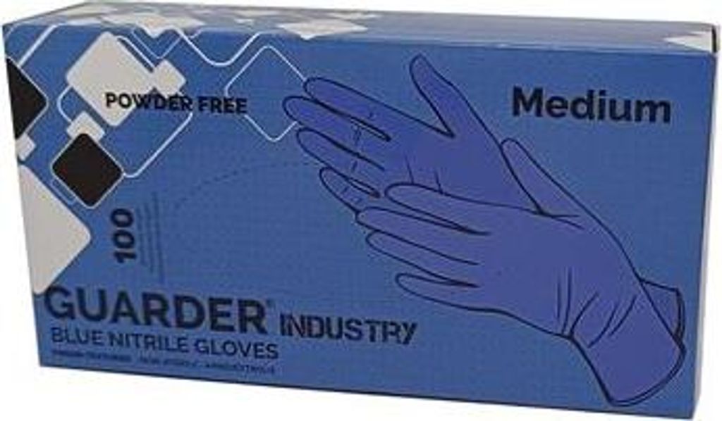 Schutzhandschuhe, blau, Einweg, Nitril, Gr. XL, 100 Stück, puderfrei, 1022XL