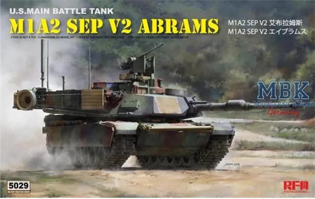 Maquette de char M1A2 SEP V2 Abrams 1/35 RFM5029 Kit militaire