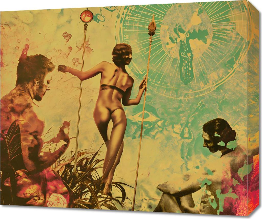 Bild 60x50cm Synthese mit der Welt