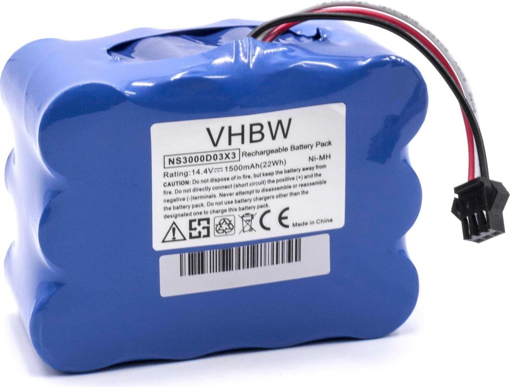 vhbw Akku kompatibel mit Kaily 310E, 310A Staubsauger (1500 mAh, 14,4 V, NiMH)