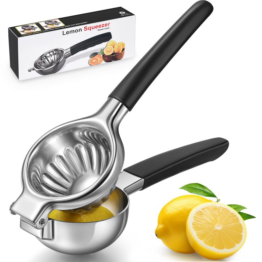 Zitronenpresse Handpresse, Zitruspresse Manuell, Anti-Ätzmittel, Durchmesser Lemon Squeezer, Schweres Saftpresse Manuell für Bar, Küche, Restaurant