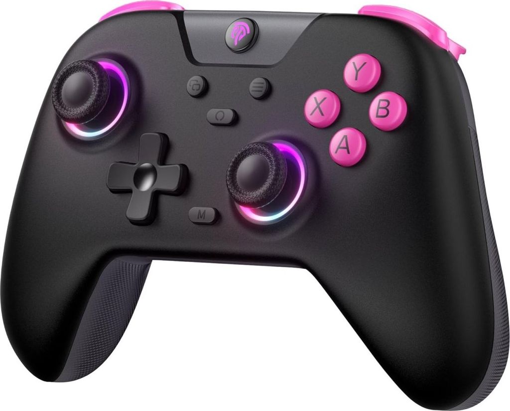 EasySMX X05 Controller PC mit 7 Farbe RGB Licht Hall Triggers Schwarz