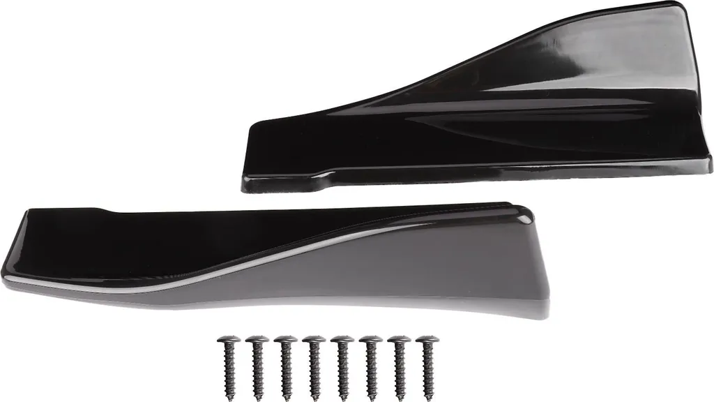 Diffuseur Arrière Universel Noir Brillant - Pack de 2 avec Fixations - 3