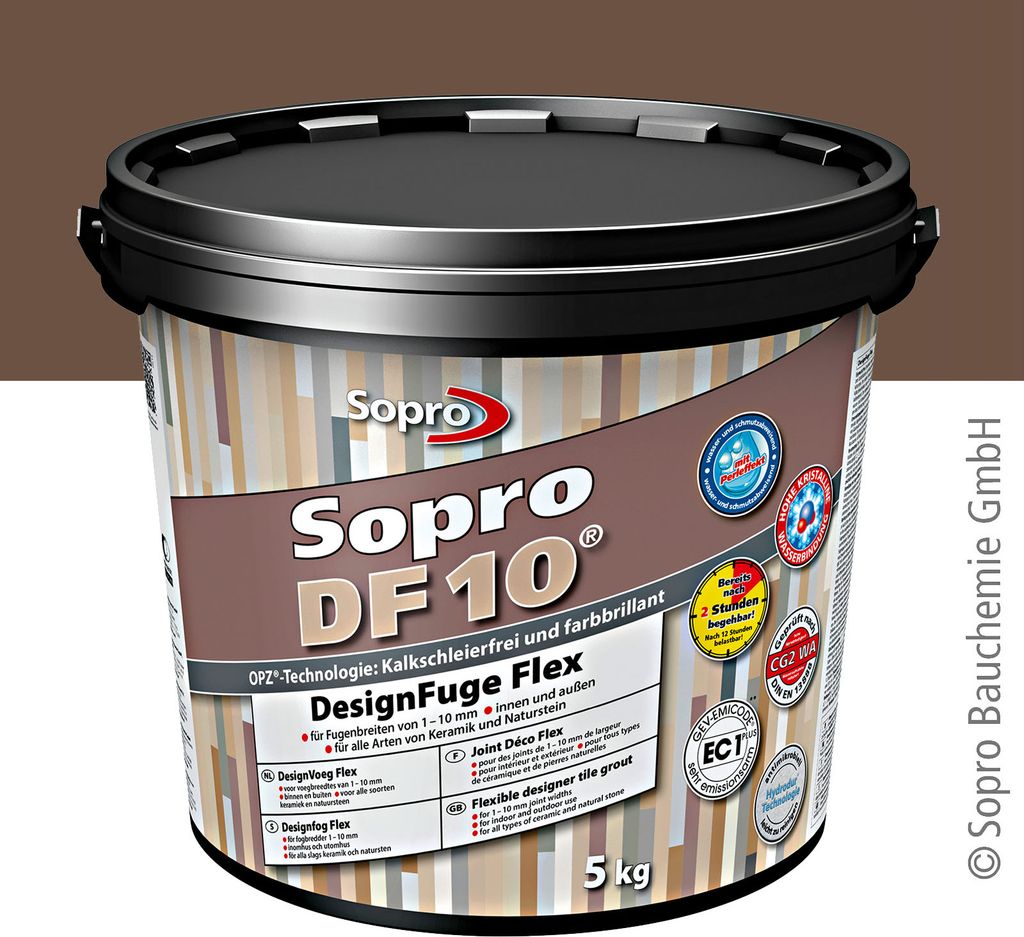 Sopro DF 10 Fliesen 5 kg Design Fuge Fugenmasse Fugenmörtel Produktbild 