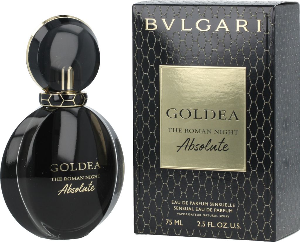 A product shot of a perfume bottle and its packaging.