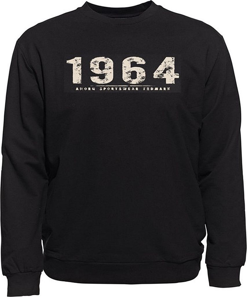 Übergrößen Sweatshirt AHORN SPORTSWEAR Vintage Number beige Produktbild 