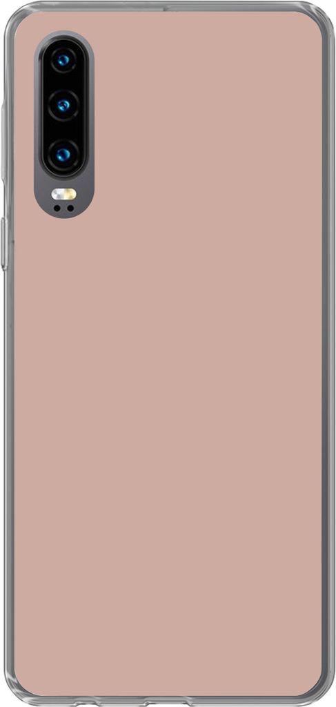 MuchoWow Handyhülle Schutzhülle Hülle für Telefoonhoesje Huawei P30 Rosa - Palette - Einfarbig - Einfarbig rosa Silikon Softcase Handy Hülle...