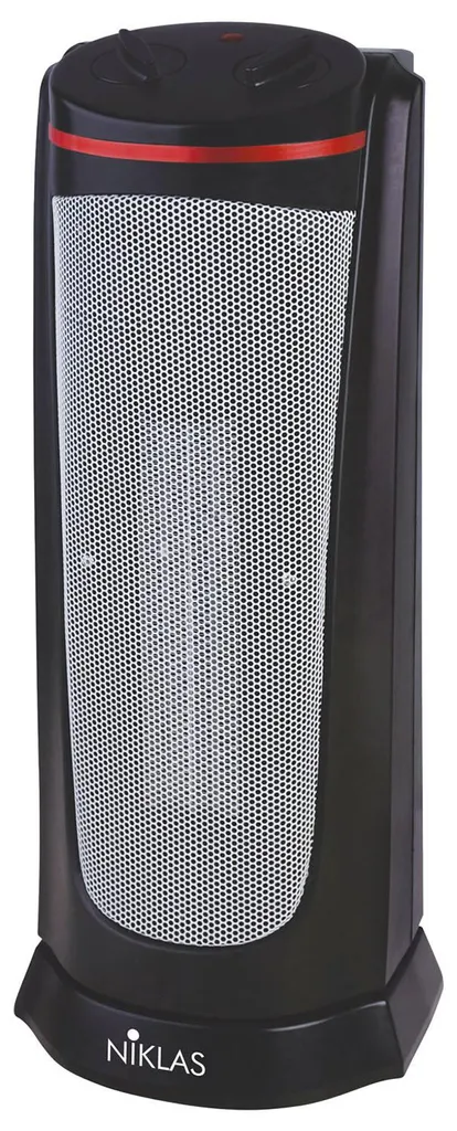Niklas Tekno Thermoventilateur à colonne 2000W avec oscillation noire