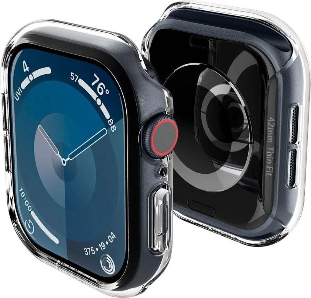Spigen Thin Fit, Hlle, Smartwatch, Transparent, Apple, Apple Watch 10 (42mm), Polycarbonat (PC)