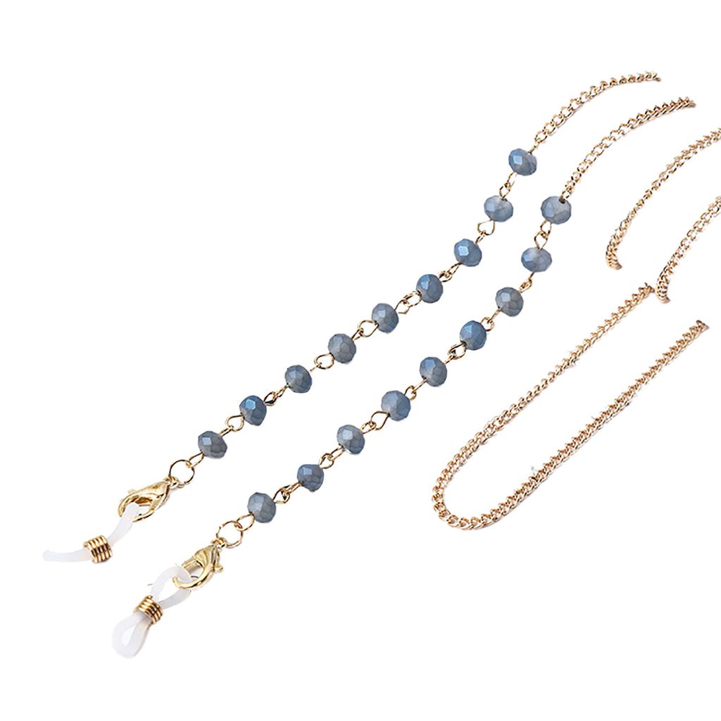 Brillenkette Exquisite multifunktionale Metall-Lesebrillen-Hängekette für Frauen-15