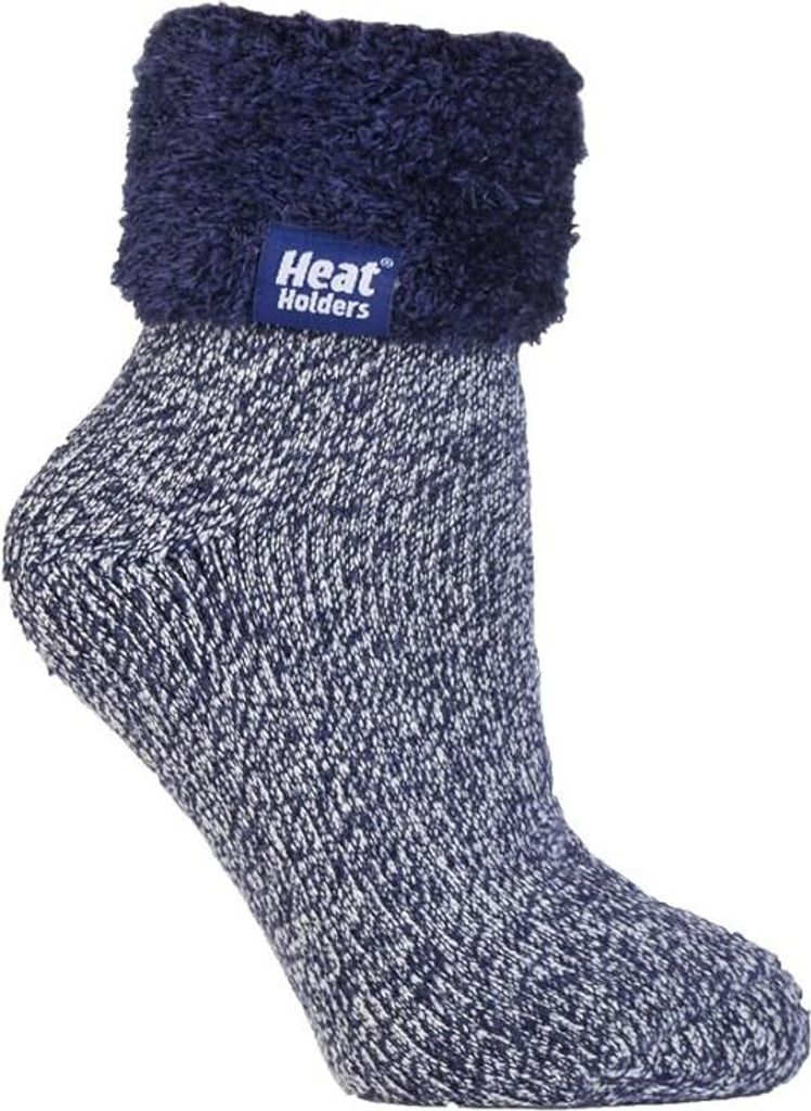 Heat Holders LOUNGE Kuschelsocken für Damen - Deepest Plum/Cream (Marine), Größe 37 - 42