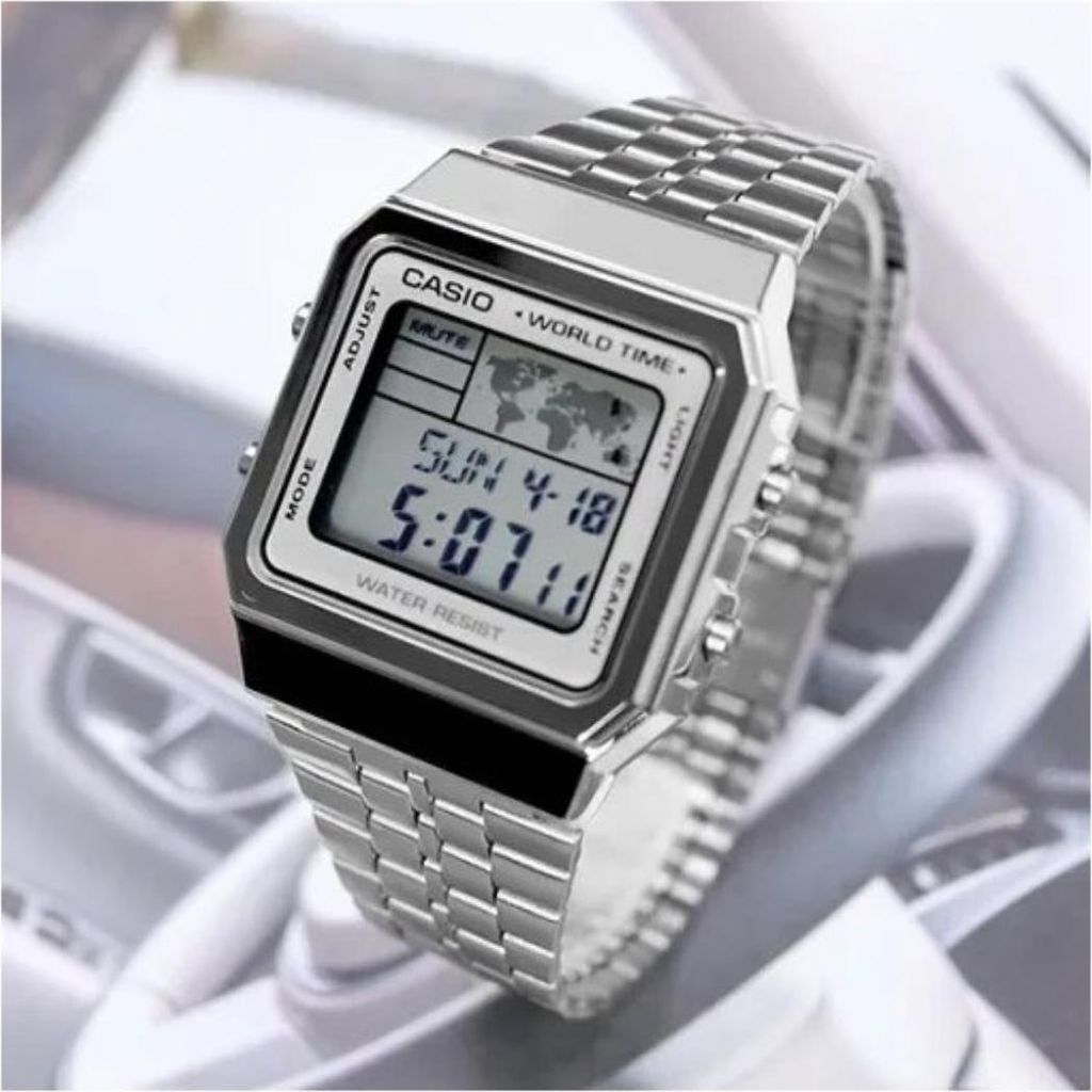 Montre Bracelet Casio A500WA-7 Pour Hommes - Cadran Numérique - Bracelet Métal - Neuf Avec étiquettes