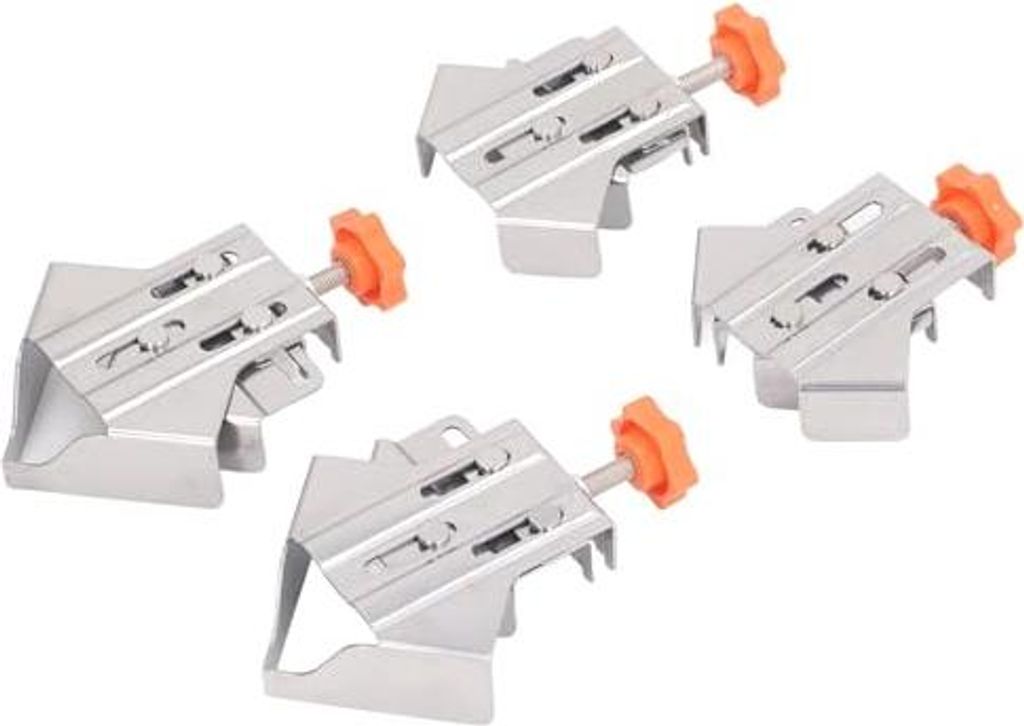 Verstellbare 90 Grad Eckklemme aus rostfreiem Stahl für Holzarbeiten - Langlebig und rostbeständig - Flexible dreieckige Klemme - Zeitersparend u...