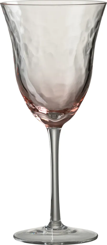 Verre à pied rose à forme organique - Verre à vin design pour réception