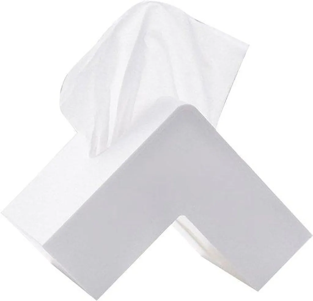 Boîte en plastique blanche pour mouchoirs avec finition mate 21cm