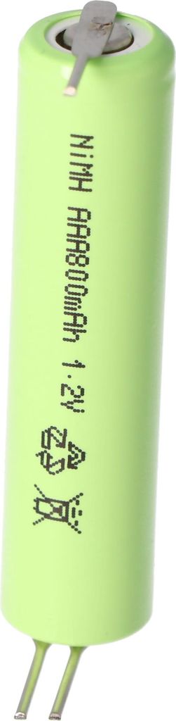 HR-AAAU NiMH Akku Micro AAA Flat Top mit 3-er Print unbedingt Abmessungen ca. 44x10,5mm beachten