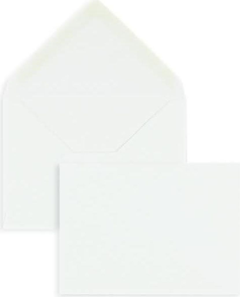 Briefumschläge 81x114mm (DIN C7) 100g/qm gummiert VE=100 Stück weiß
