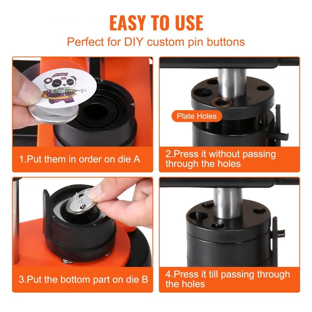 Machine à boutons 32mm avec 500 badges - Presse rotative haute précision