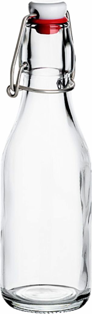 gouveo 24er Set Glasflaschen 250 ml rund mit Produktbild 2