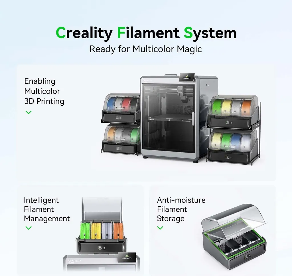 Solution Impression Multicolore Creality CFS pour Creality K2 Plus - 5