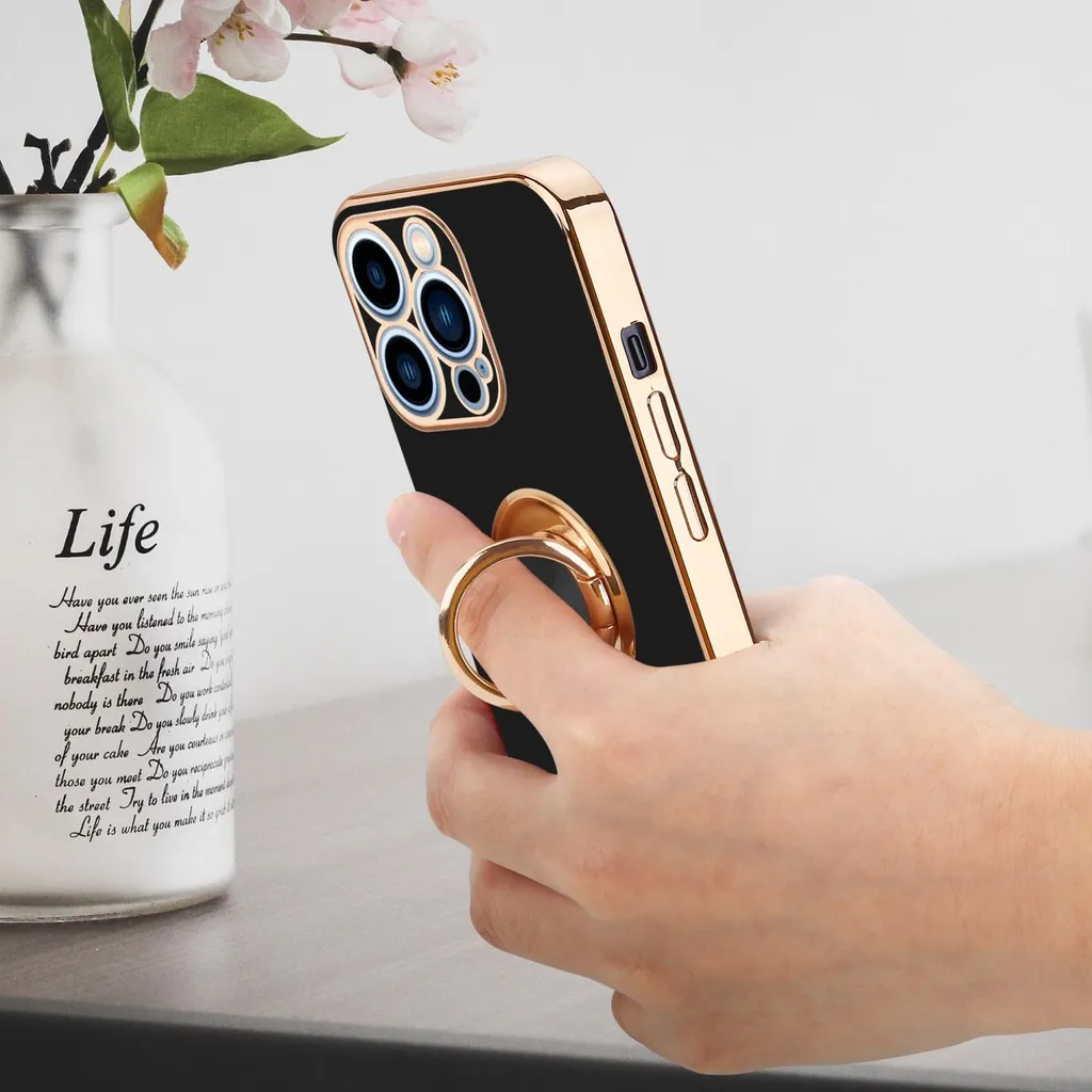 Cadorabo Custodia Elegante iPhone 13 Pro - Nero, Magnetica e Slim - 4