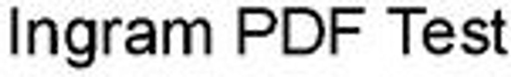 Ingram PDF Test