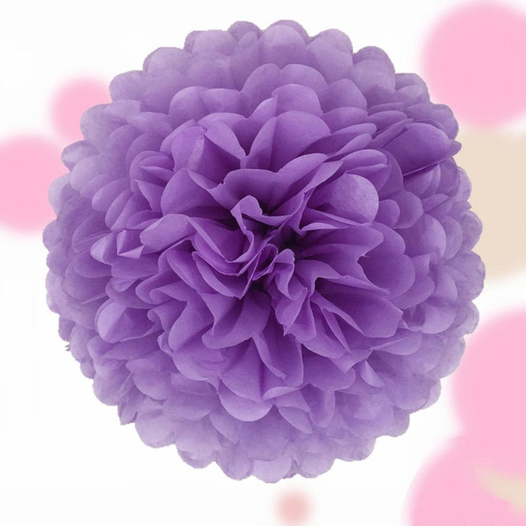 Pompon 25 cm, fioletowy / fioletowy fioletowy Zdjęcie produktu 