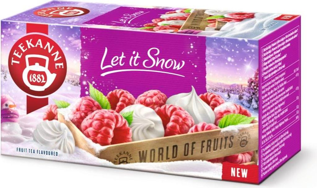 Teekanne Früchtetee Baiser Himbeere 20 Teebeutel - Wintertee - Tee im Beutel 45g