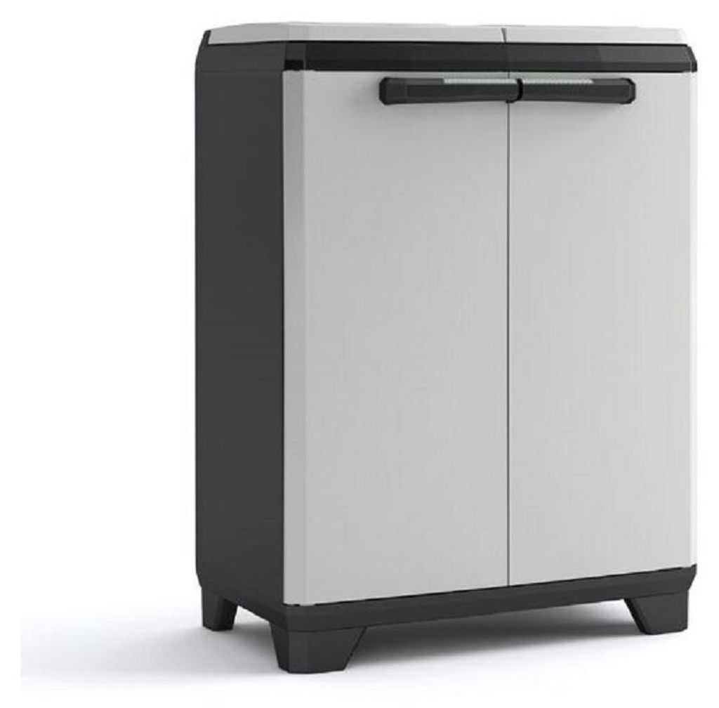 Armoire Tri Selectif 68 X 39 X H92 Cm Noir-gris - Split Image du produit 