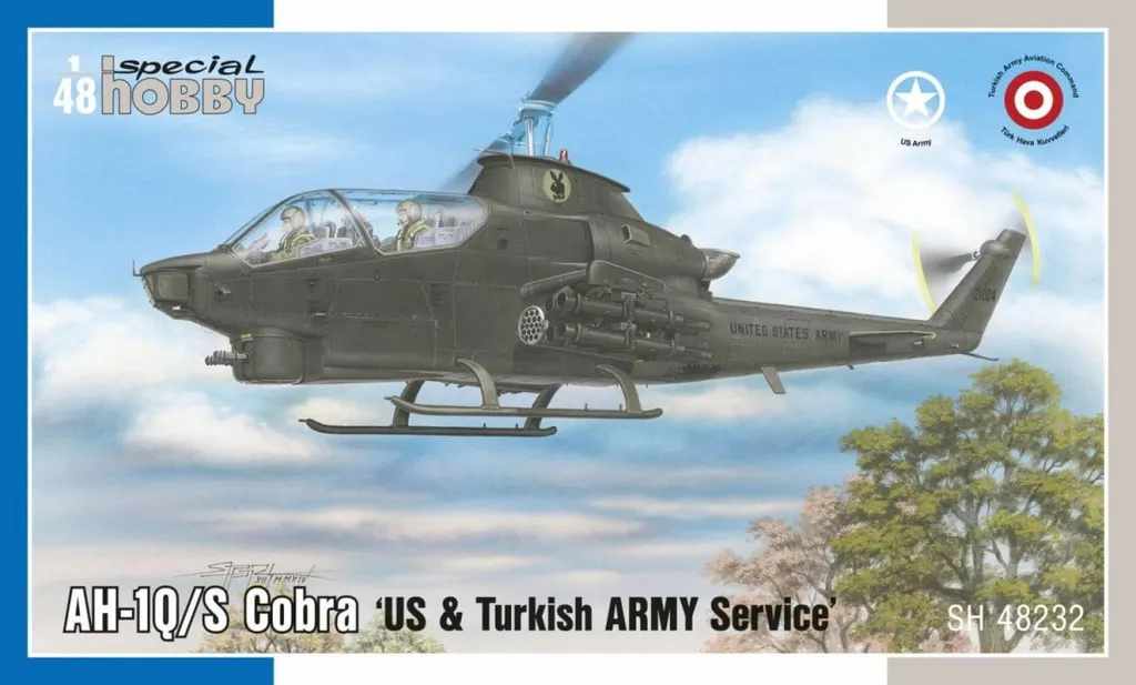 Maquette Hélicoptère AH-1Q/S Cobra US & Turkish Army au 1/48 Special Hobby