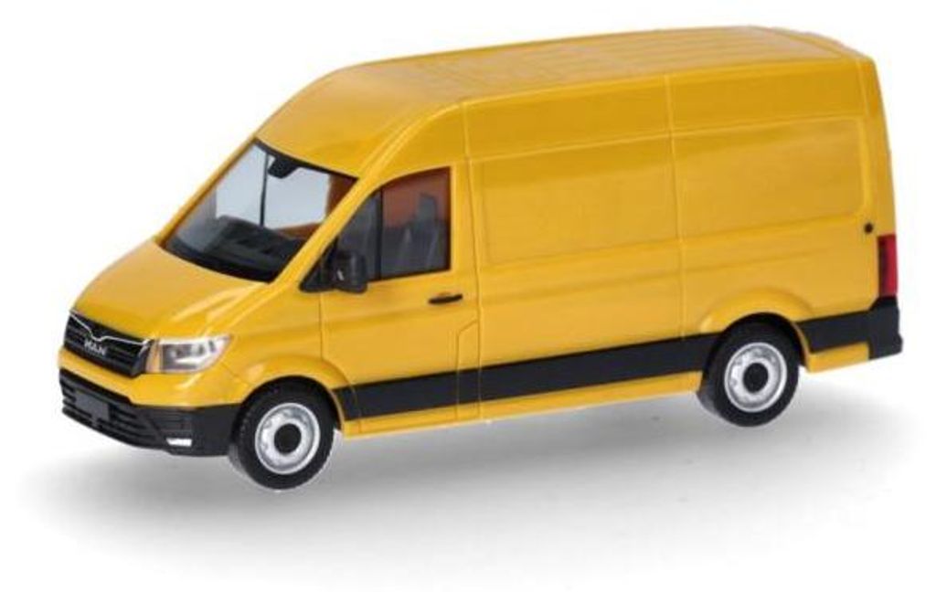 Herpa 098908 - 1:87 MAN eTGE Kasten, ginstergelb - Neu