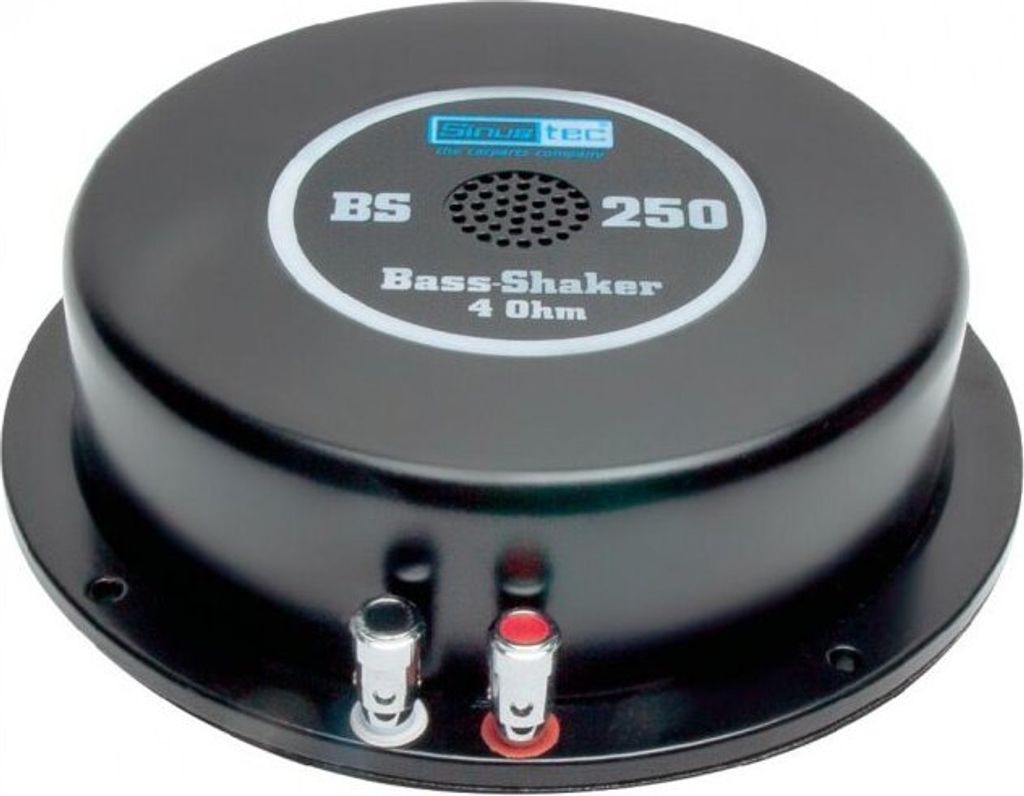 Sinustec Bass-Shaker ST-BS250 4 Ohm / + 4 x G-44 Gummidämpfer Homehifi Higth End Kino Körperschallerzeuger Bassshaker Bass / Body shaker Kino Tac...