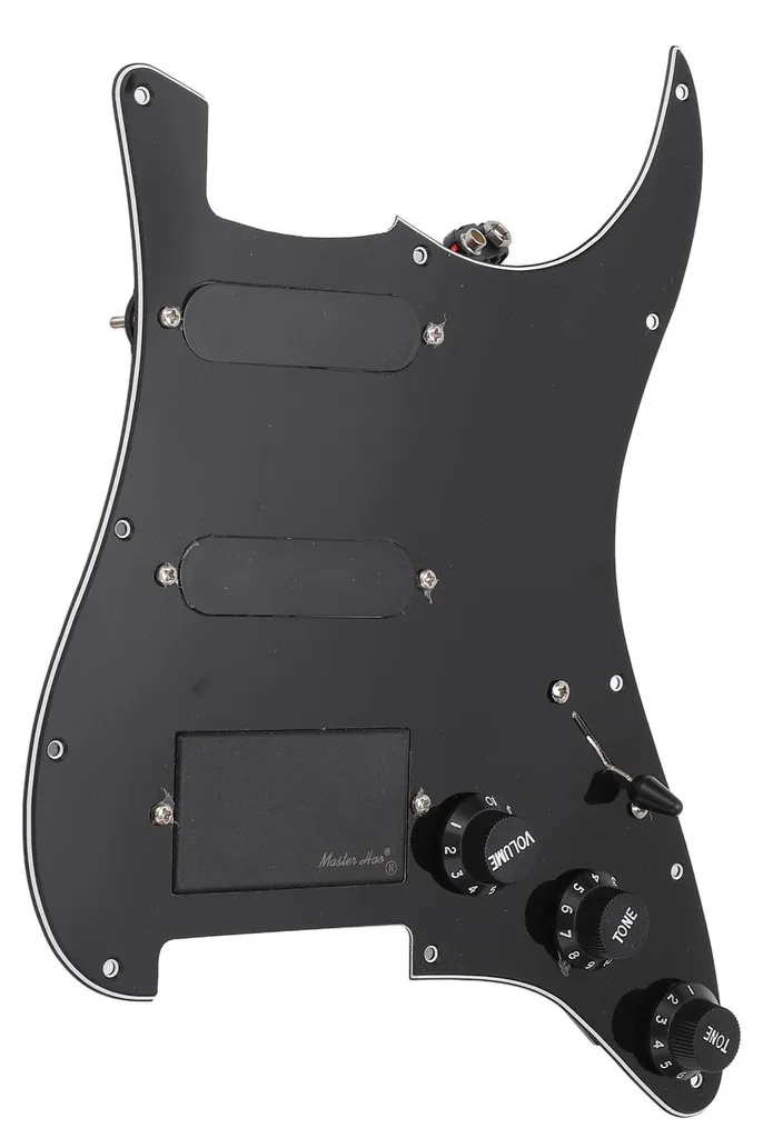 Kit micros guitare SSH actifs avec capots et vis de montage - Noir
