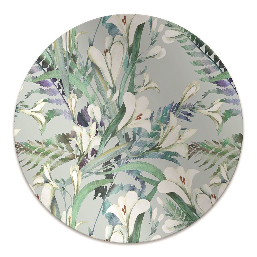 Rundmatte - Stuhlunterlage Bürostuhlunterlage - Rund Ø 100 cm - Bodenmatte - Fußmatte - Krokus