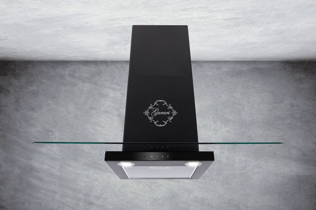 GCH T 466 60 BL Prime Dunstabzugshaube 60 cm 1000m³/ h Wandhaube Schwarz TouchControl