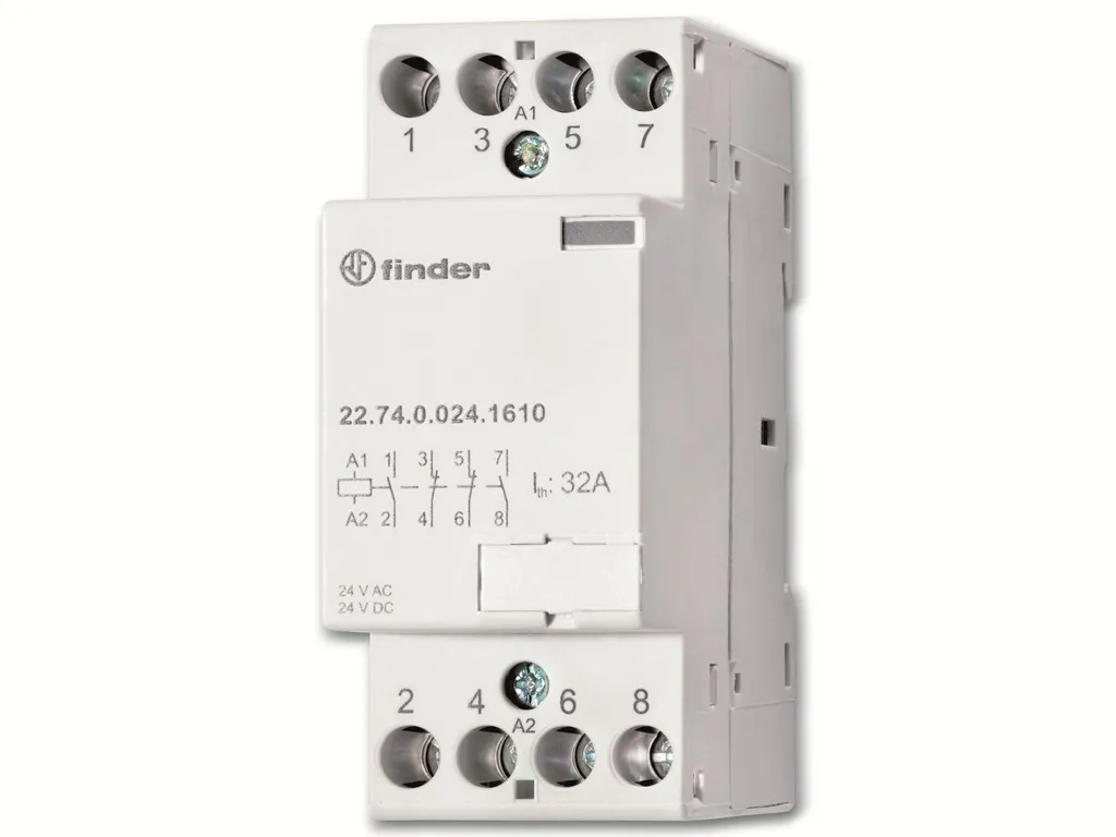 Finder 22.74 Contacteur 4 Contacts 25A Bobine 230V AC Haute Performance