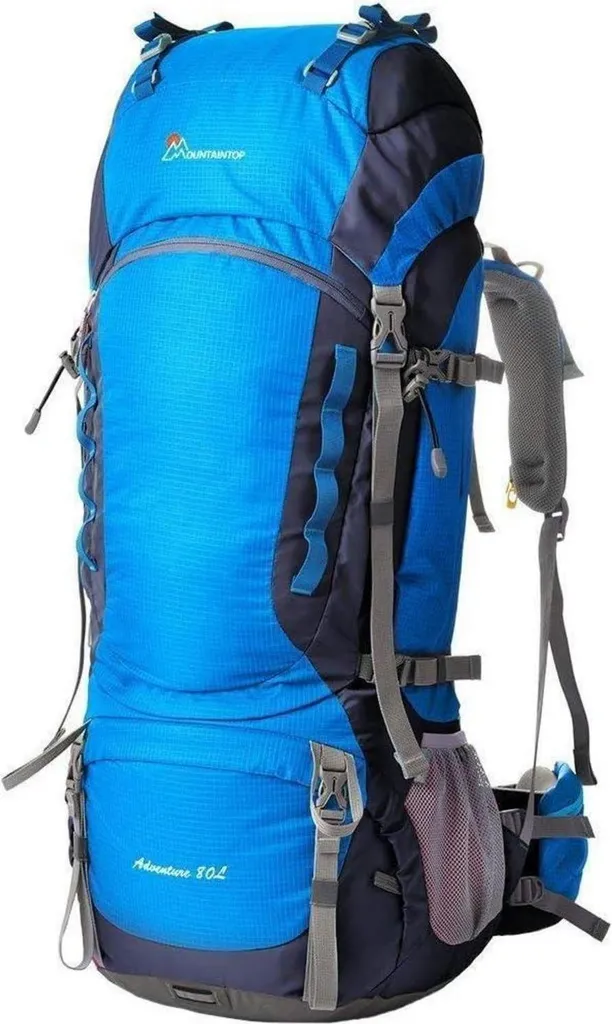 Sac à dos de randonnée 80L mixte pour bivouac et grande itinérance
