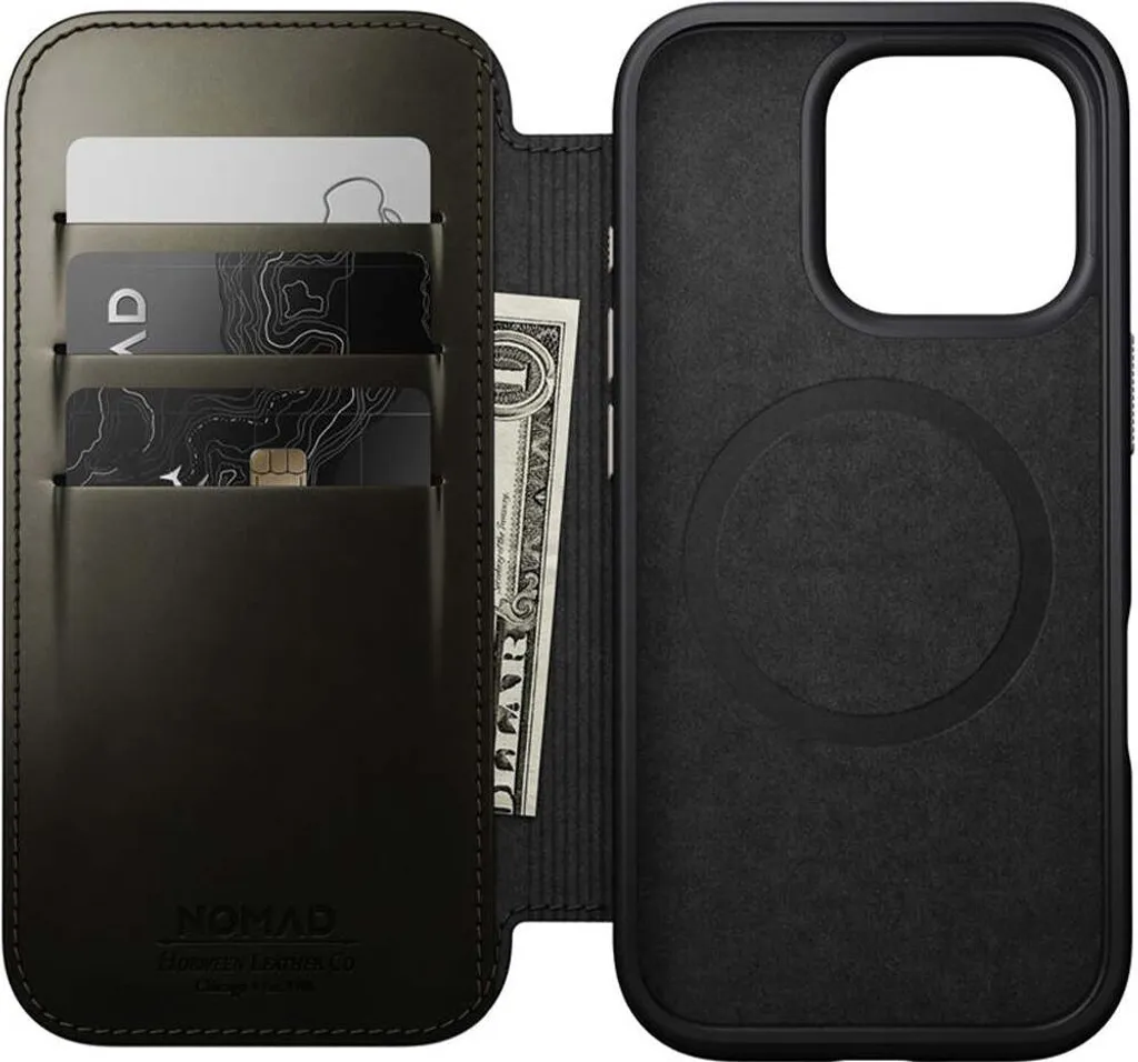 Finis les Écrans Rayés : Nomad Leather Folio Cuir pour iPhone 16 Pro