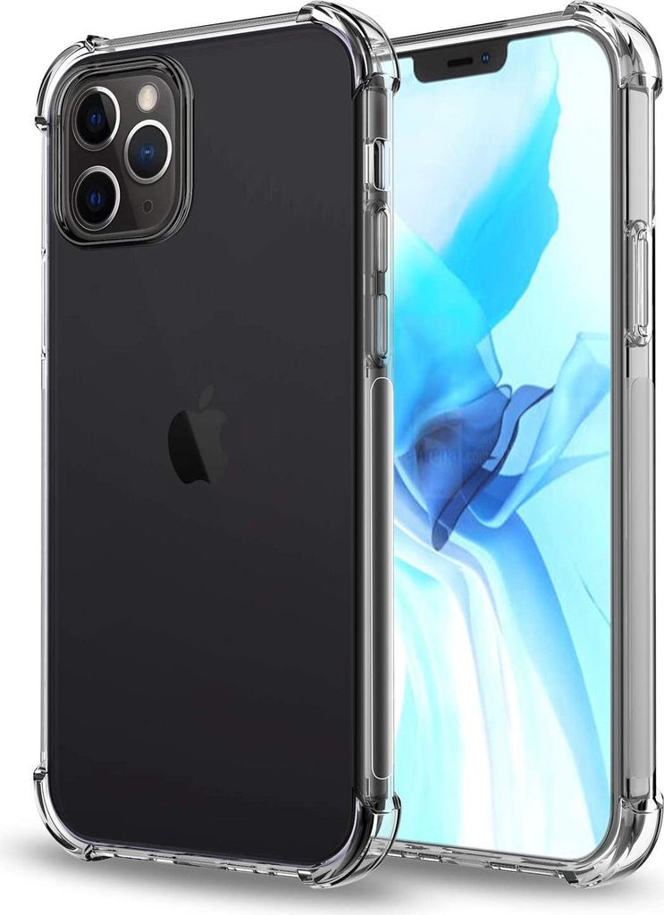 Hülle für iPhone 12 PRO MAX - Stoßfeste Transparent Handyhülle Kratzfest Schutzhülle Ultra Dünn Phonillico