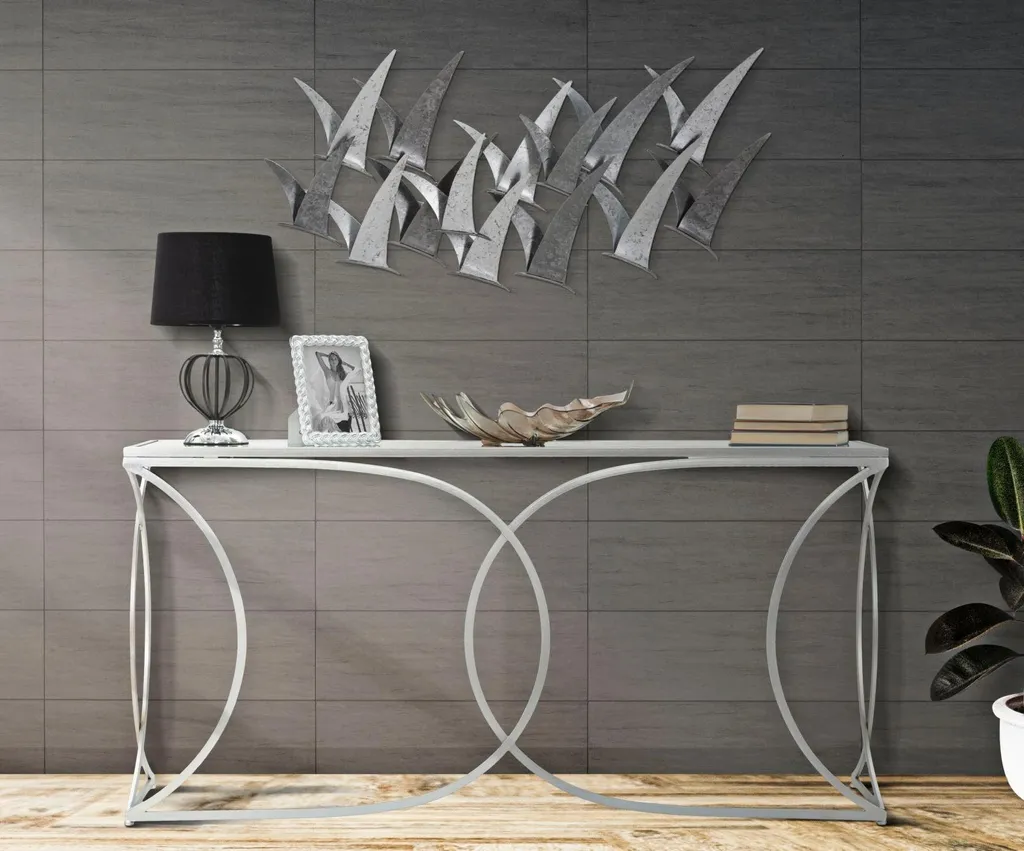 Mauro Ferretti Panneau Mural Gabbiani 93x12,7x47,6 cm en Acier Design