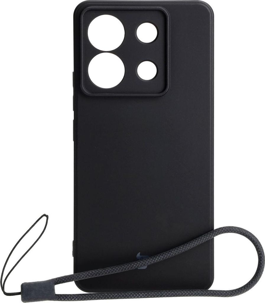 Bizon Case Silicone Sq für Xiaomi Poco X6 / Xiaomi Redmi Note 13 Pro 5G, schwarz