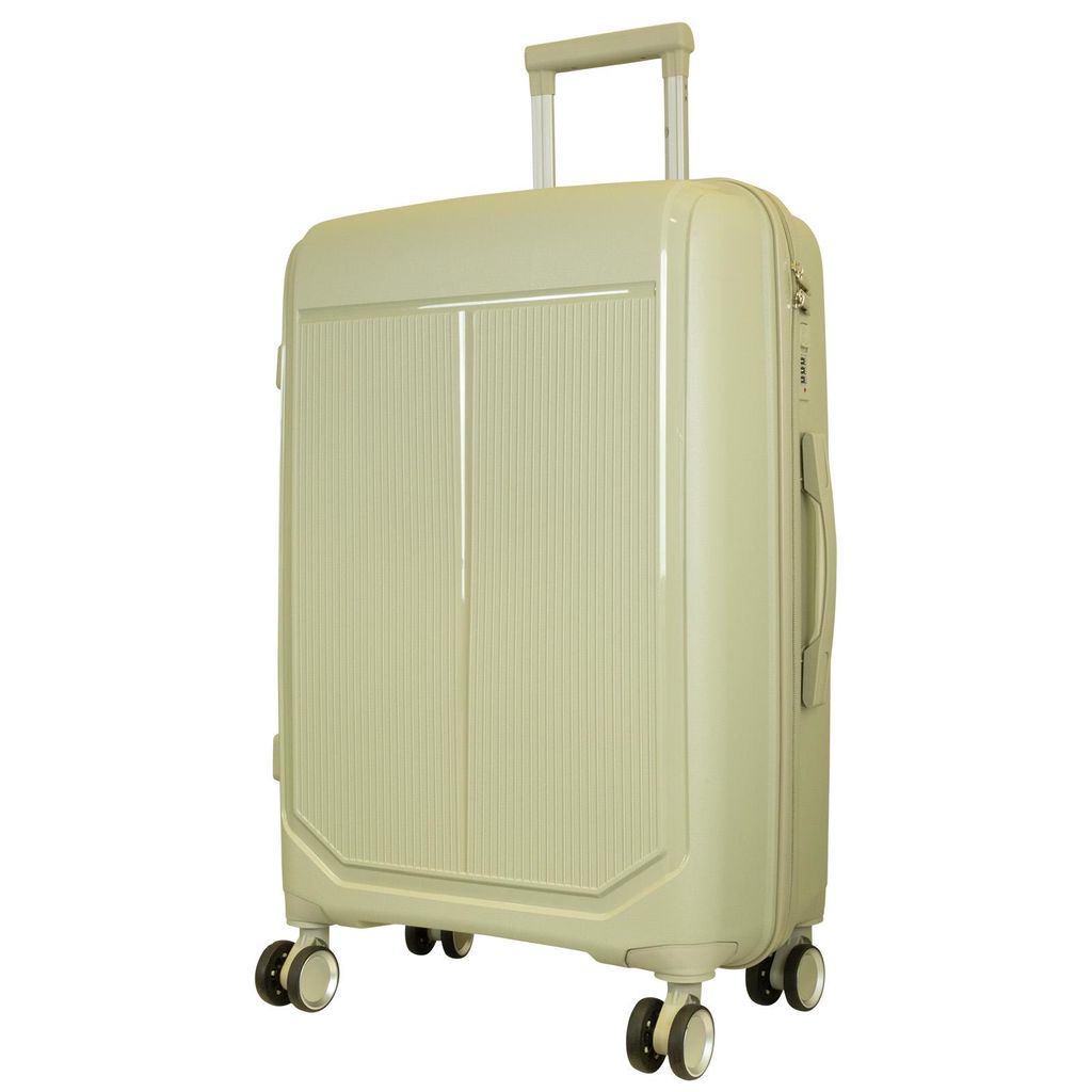 Mittelgroßer Reisekoffer Antigua 65 L Hartschale Trolley Polypropylen beige