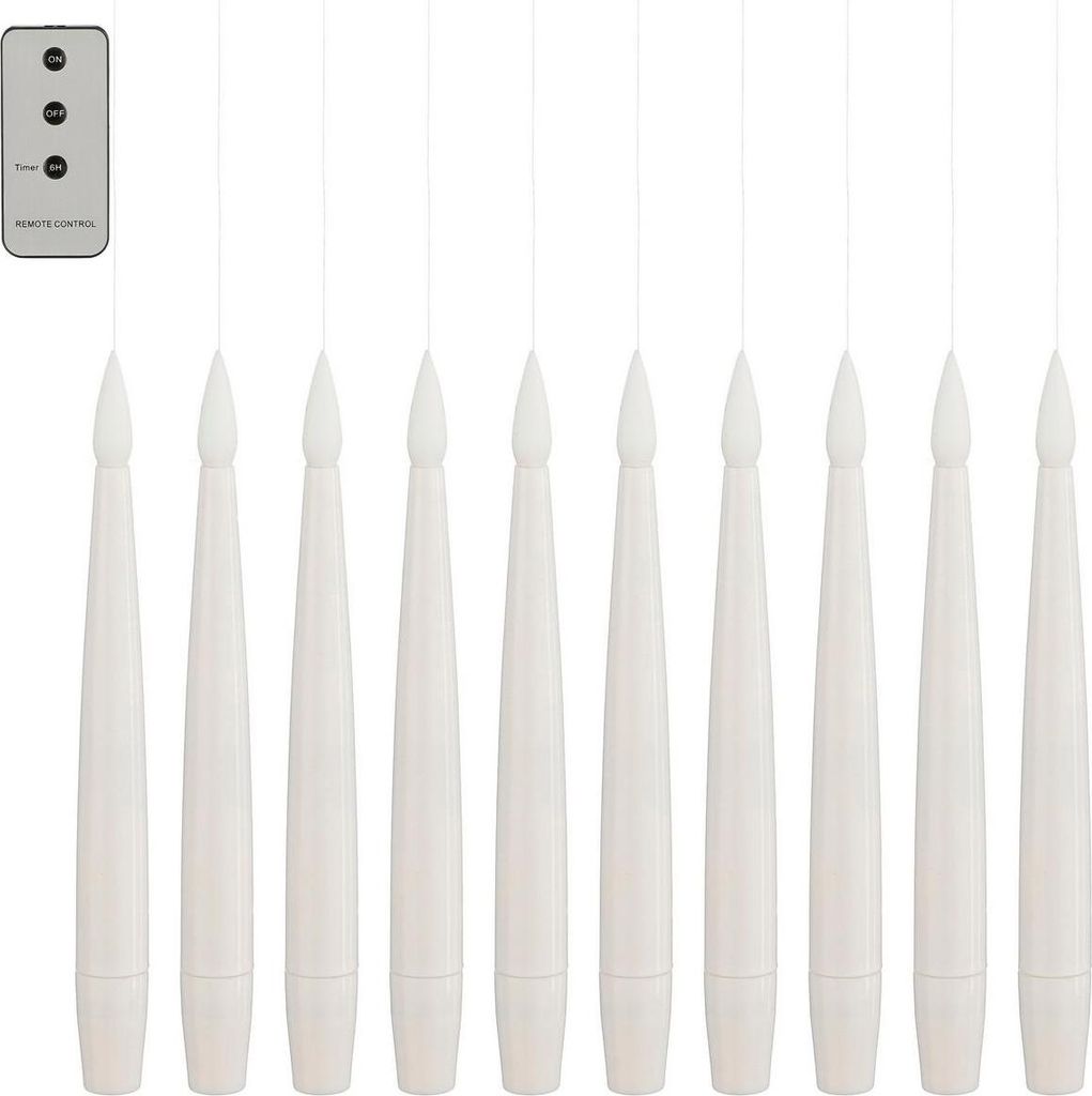 Luca Lightning LED Tafelkerzen mit Timer 15 cm 10-tlg. Produktbild 